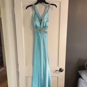 Dave & Johnny Silk Prom Dress